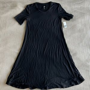 TAGS ON Black Tshirt Dress - XS